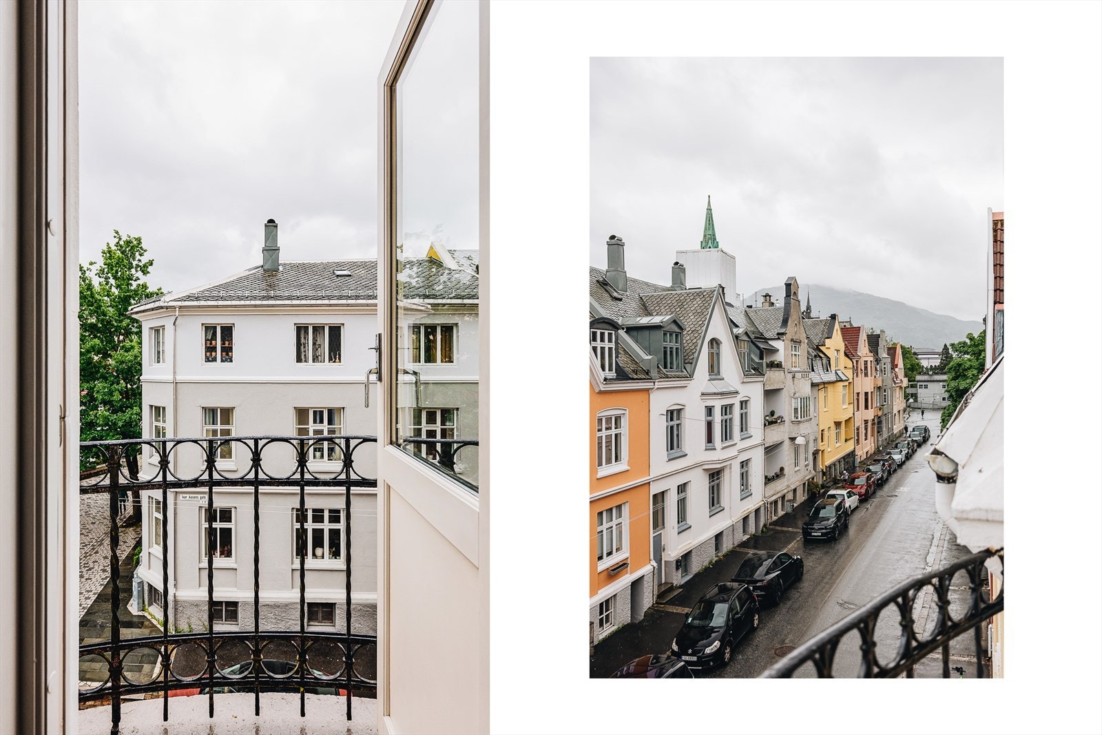 Fra stuen er det utgang til en liten, koselig balkong. Galleribilde