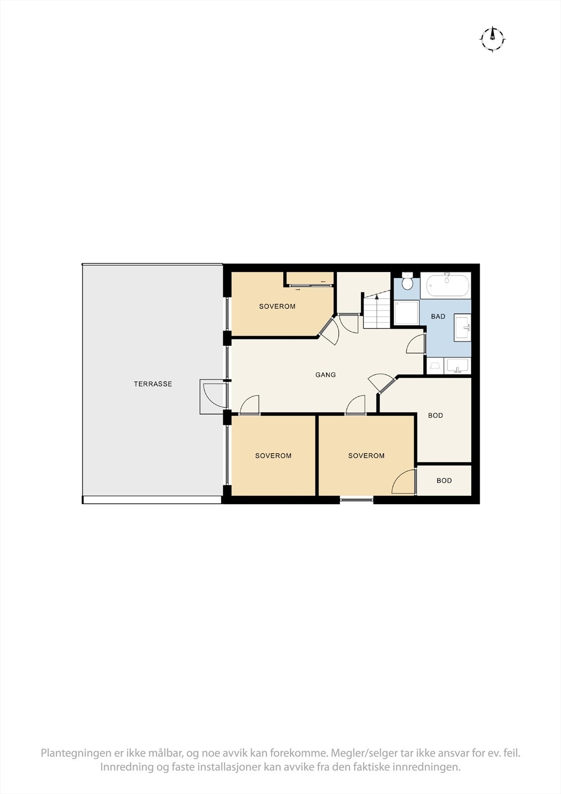 Plantegning underetasje. Galleribilde