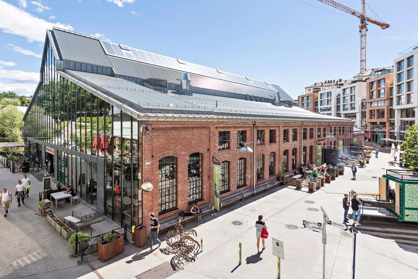 Nærområdet - Gangavstand til Vulkan og Mathallen med spesialbutikker og serveringssteder. Galleribilde