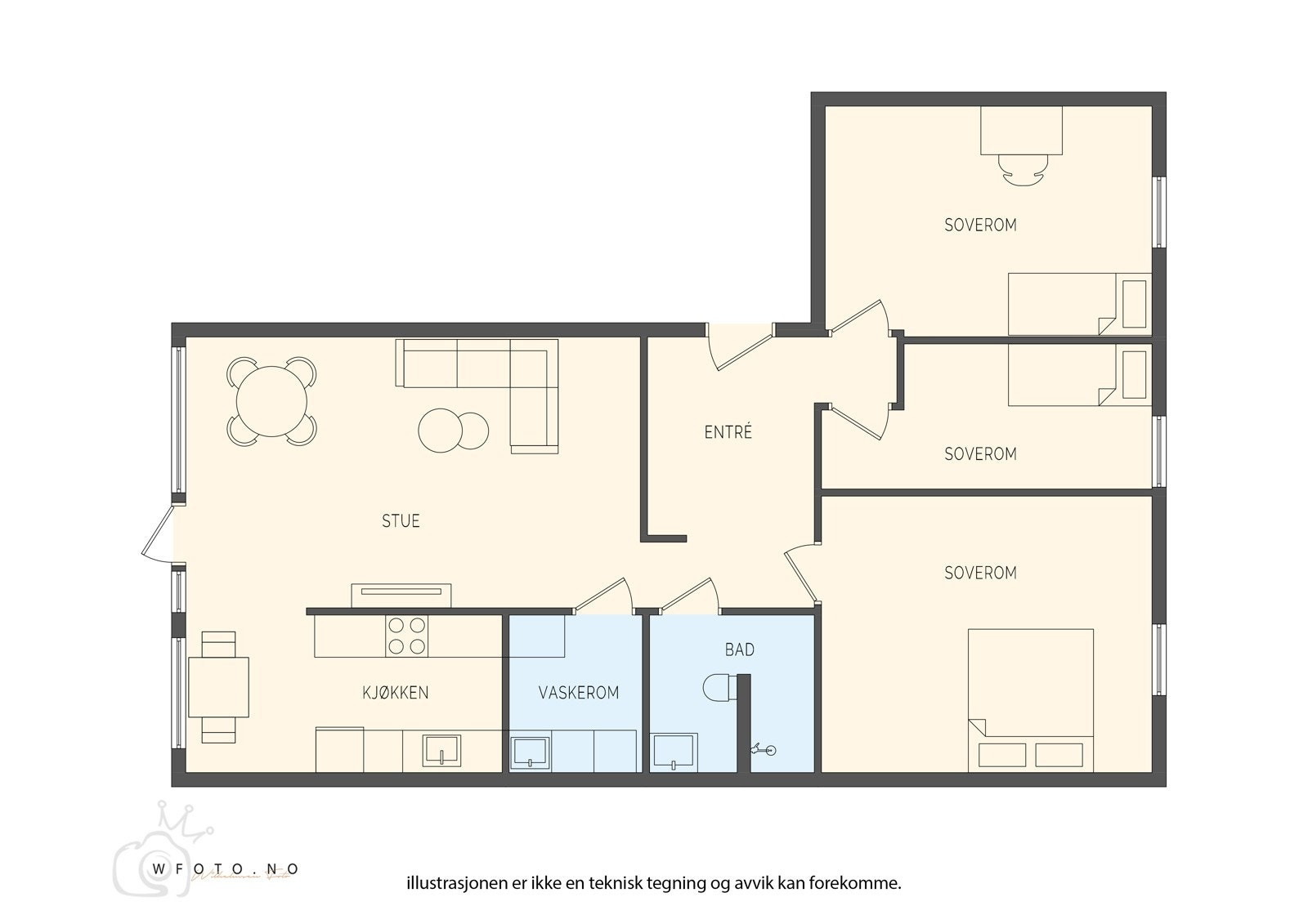 Plantegning Galleribilde