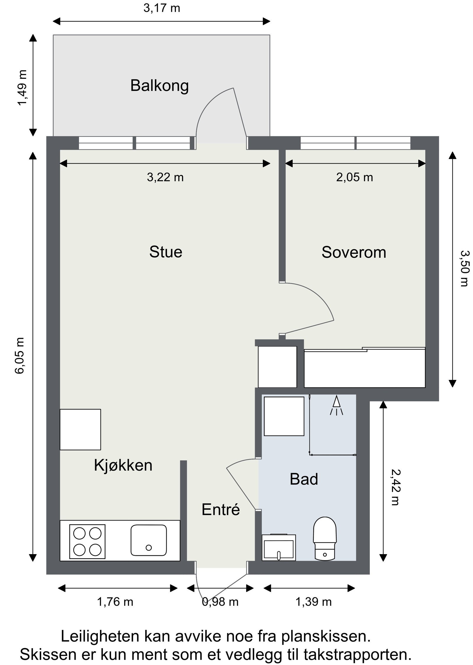 La oss starte med plantegningen så du får orientert deg. Galleribilde