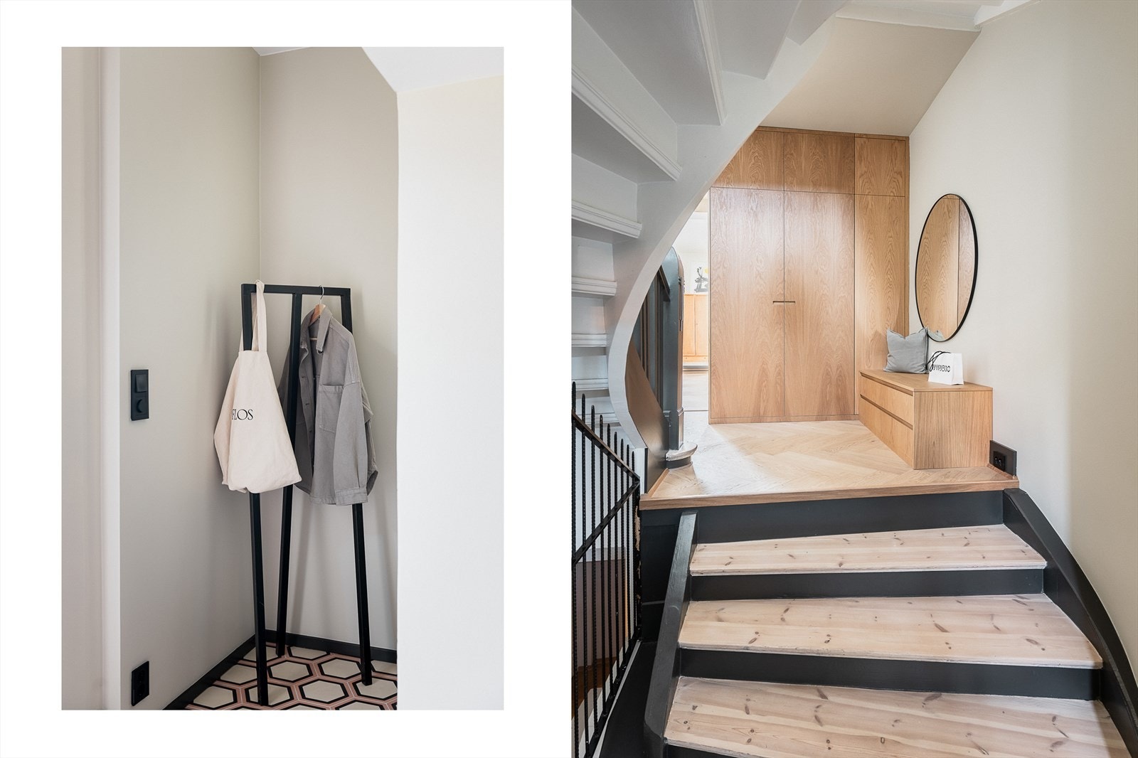 Entré med plassbygget garderobeløsning fra VIP Studio Galleribilde