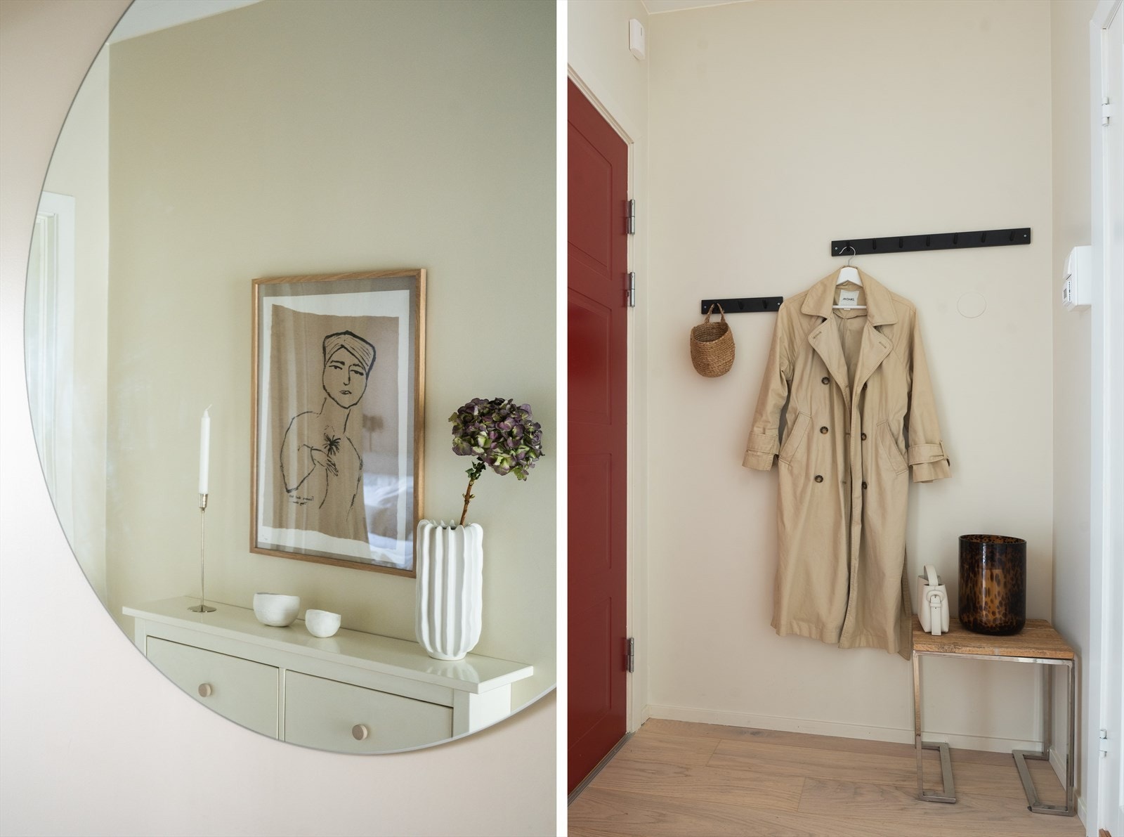 Romslig entré med god plass til å henge opp jakker og sette fra seg sko. Galleribilde