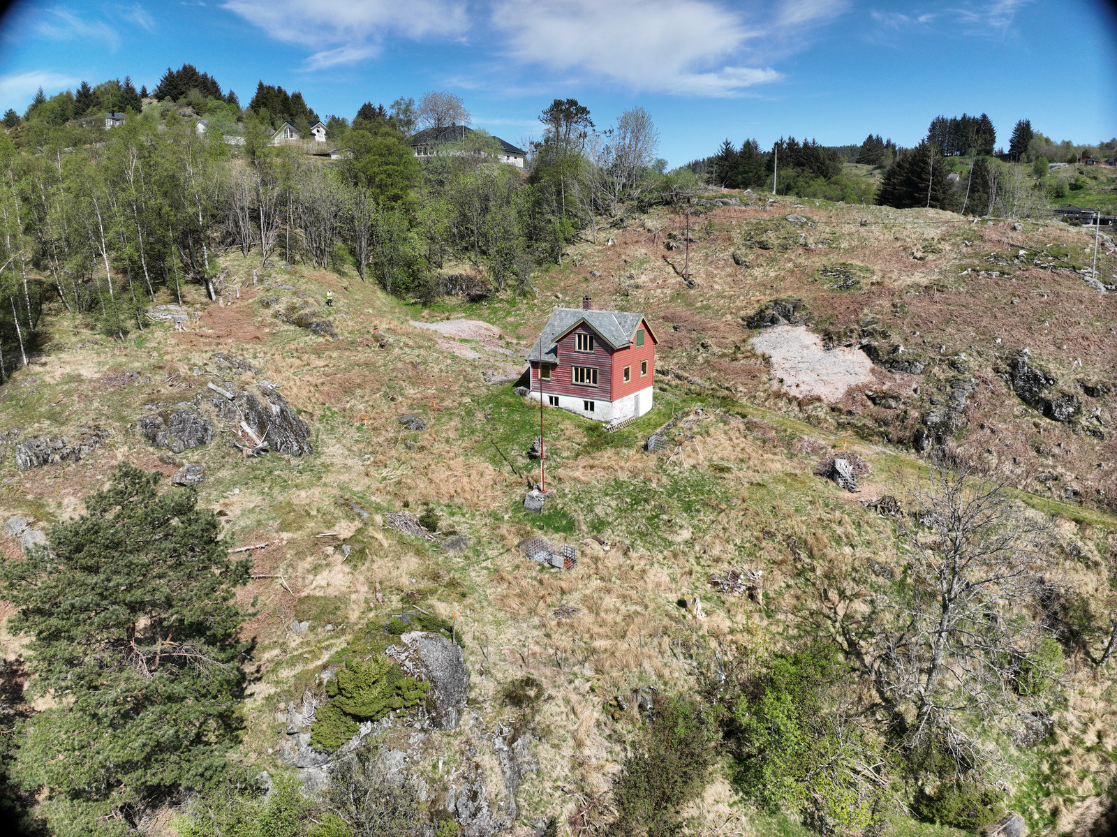 Nordbohus Villanger og Sønner ser frem til å samarbeide for å sette opp den boligen du måtte ønske. (Den røde boligen kommer til å fjernes).