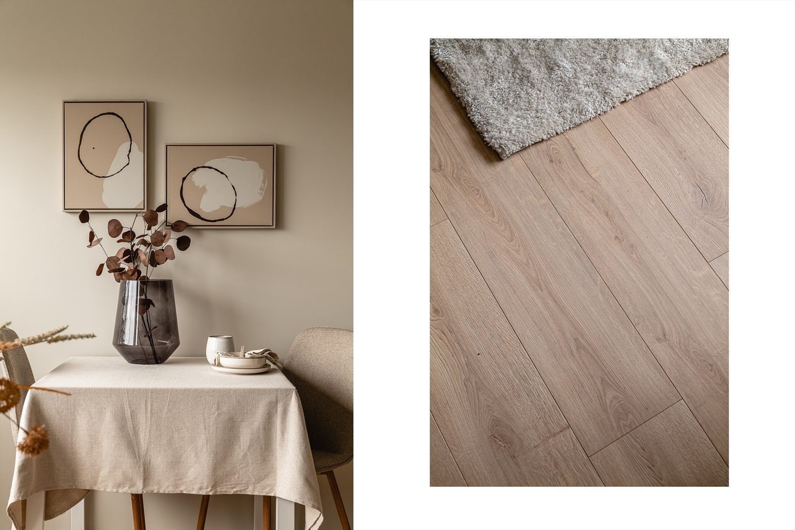 Leiligheten har nylig blitt malt i behagelige og tidsriktige farger. Det ble også lagt nytt laminatgulv i 2024. Galleribilde