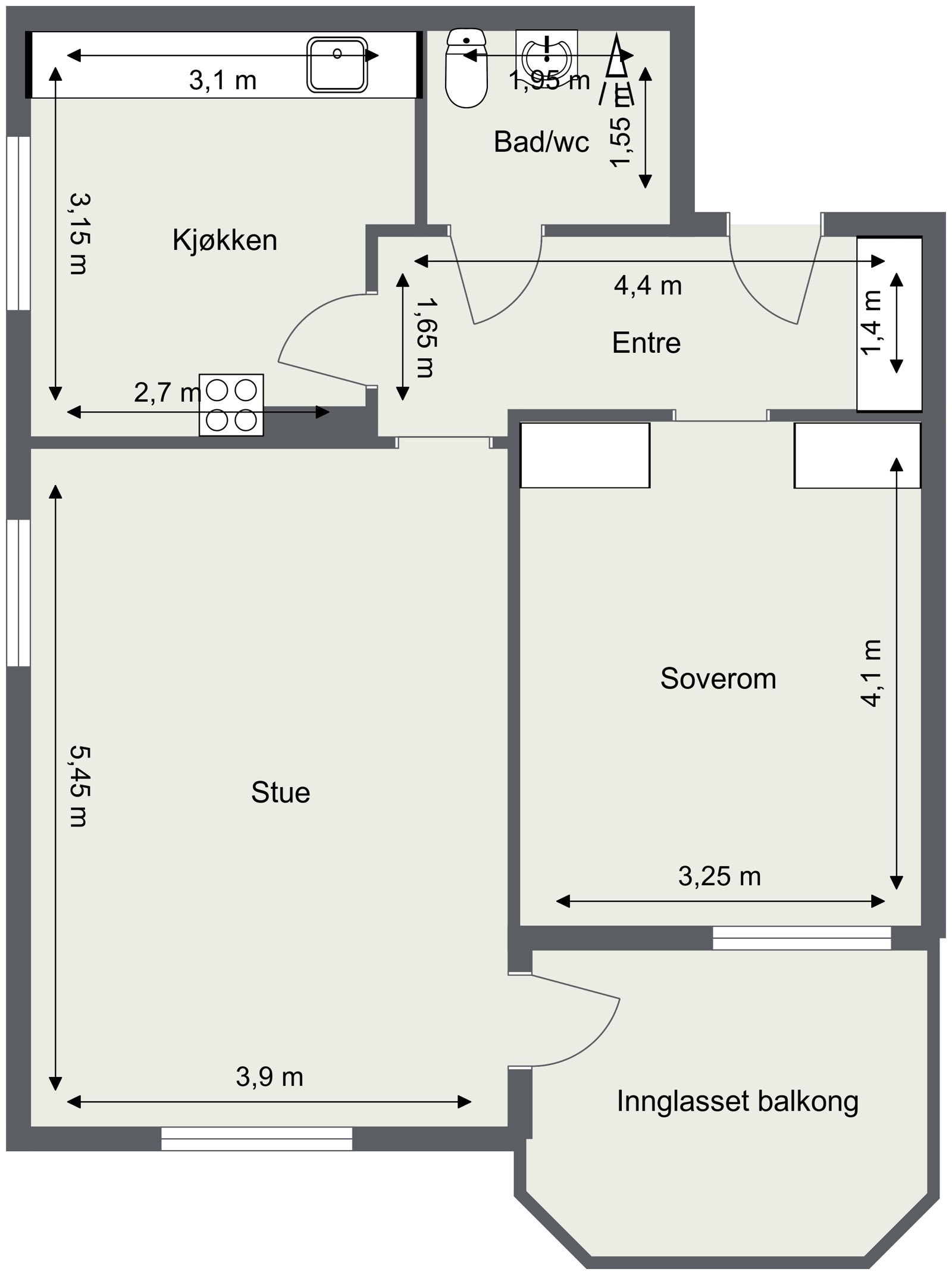Plantegning Galleribilde