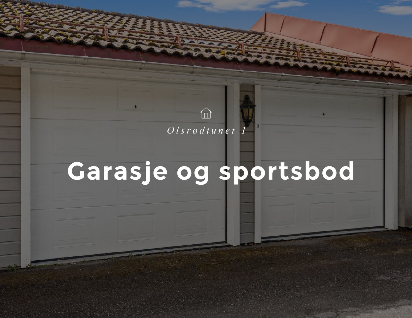 Det tilhører garasje i felles garasjerekke, plassert i kort avstand til boligen. Galleribilde