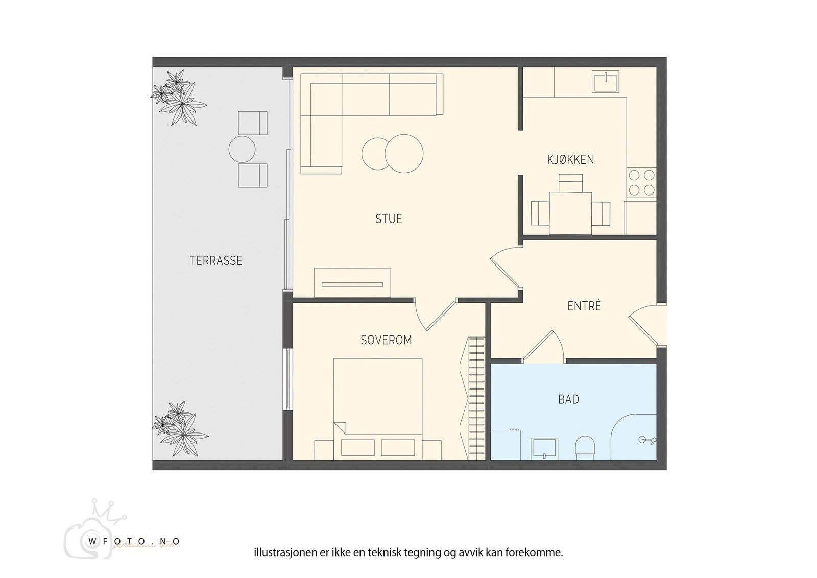 ASK Eiendomsmegling - Plantegning Galleribilde