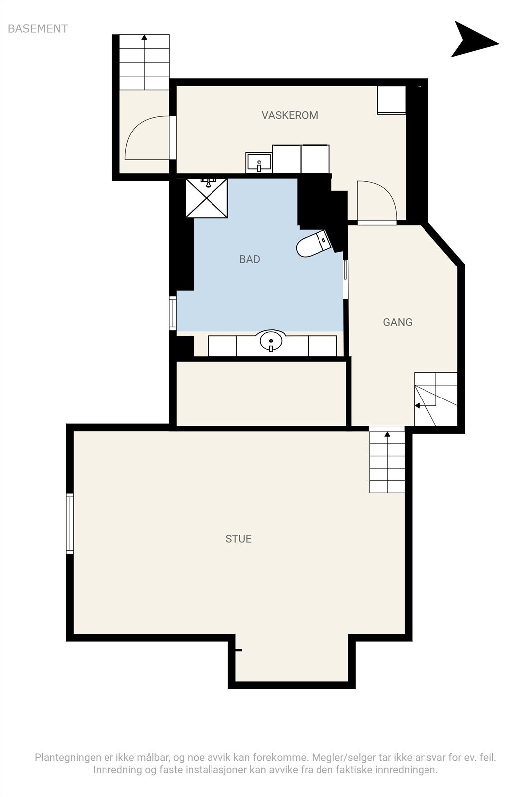 Plantegning kjeller Galleribilde