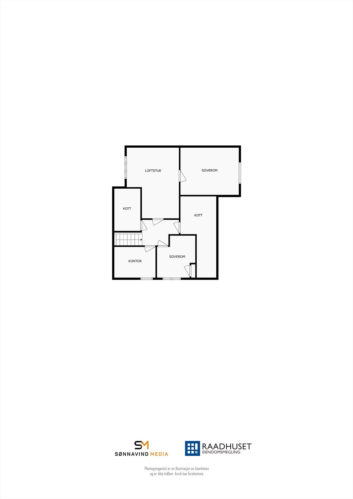 2D Plantegning | 3. Etasje Galleribilde