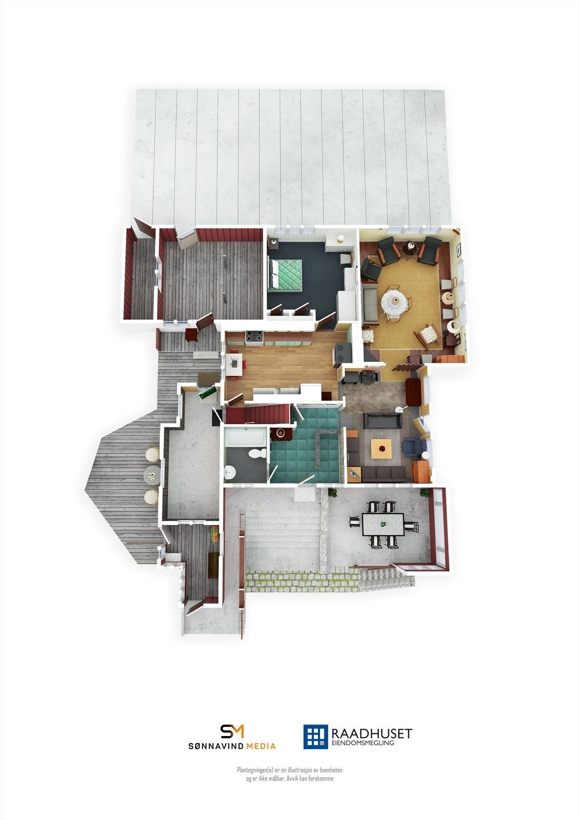 3D Plantegning | 2. Etasje Galleribilde