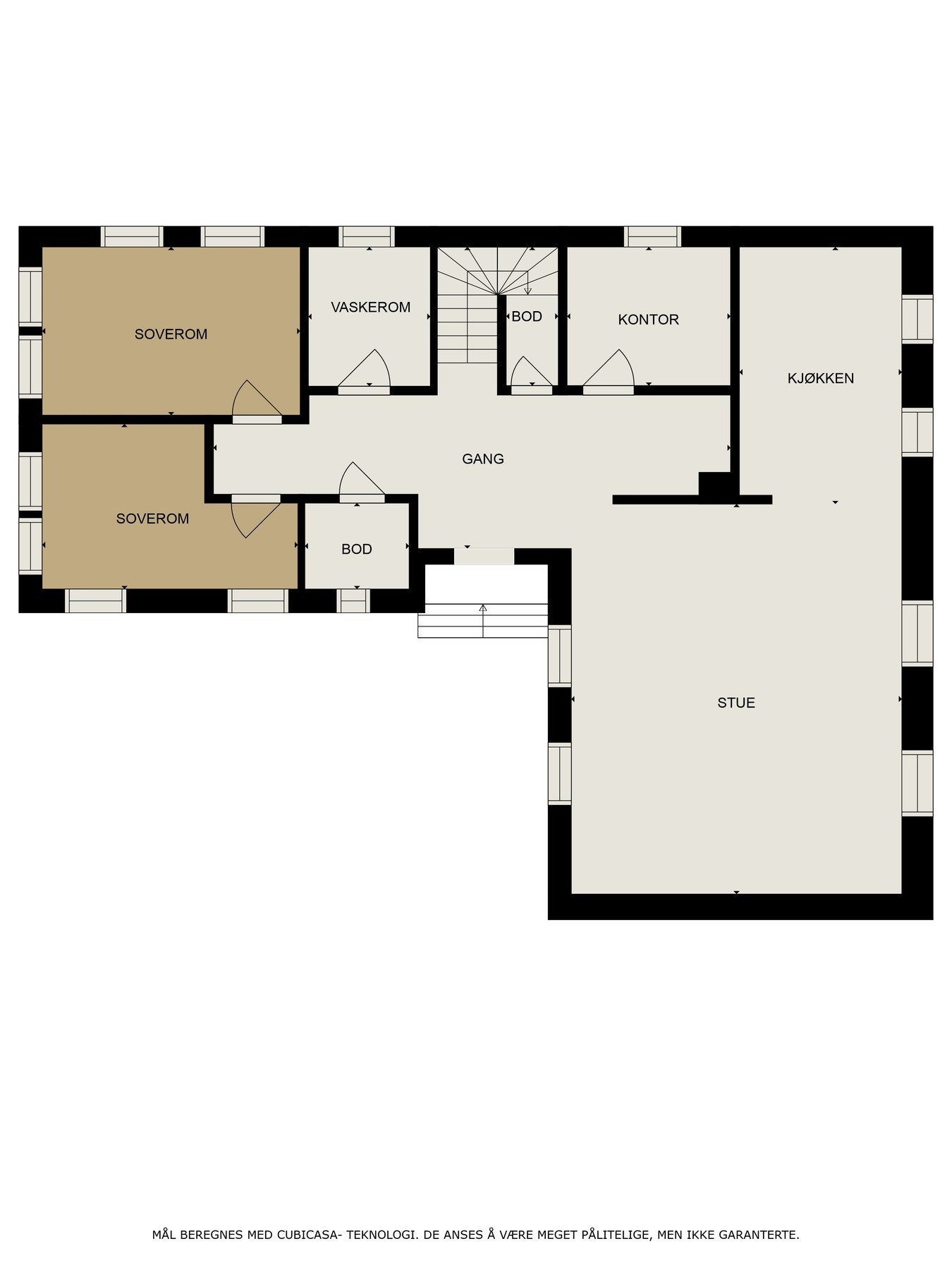 Plantegning hovedplan Galleribilde