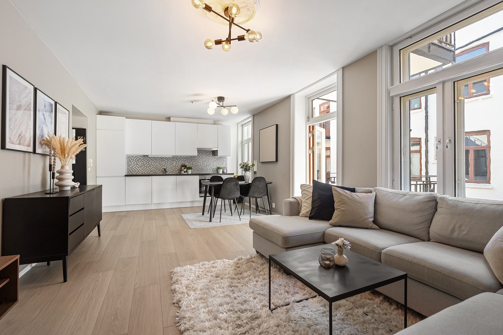 - Velkommen til Seilduksgata 26B! En lys og stilren 3-roms i rolig indre gård med balkong - Galleribilde