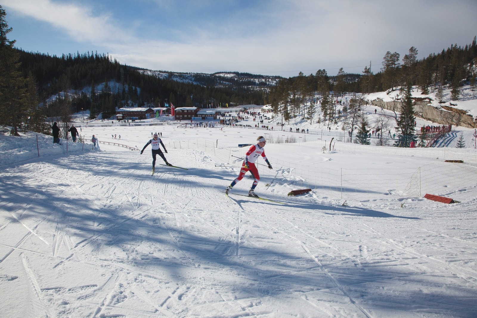 Foto fra Selbuskogen skisenter, som ligger kort vei fra hyttefeltet Galleribilde