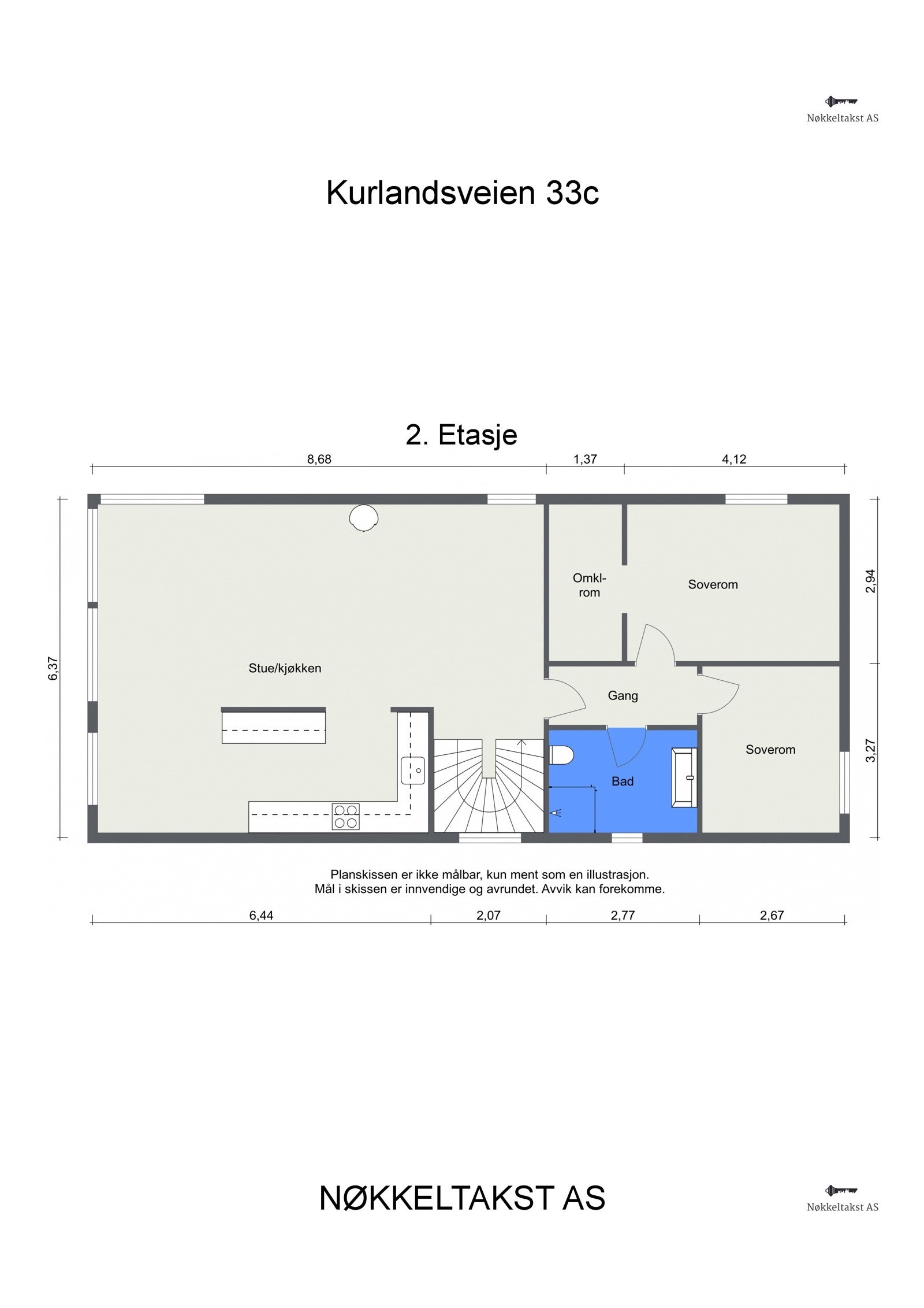 Plantegning 2. etasje. Galleribilde