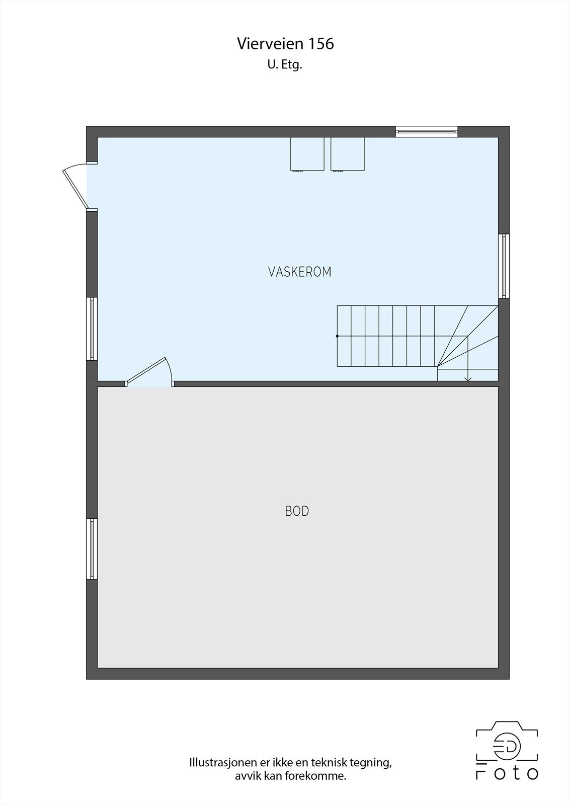 Plantegning kjeller Galleribilde