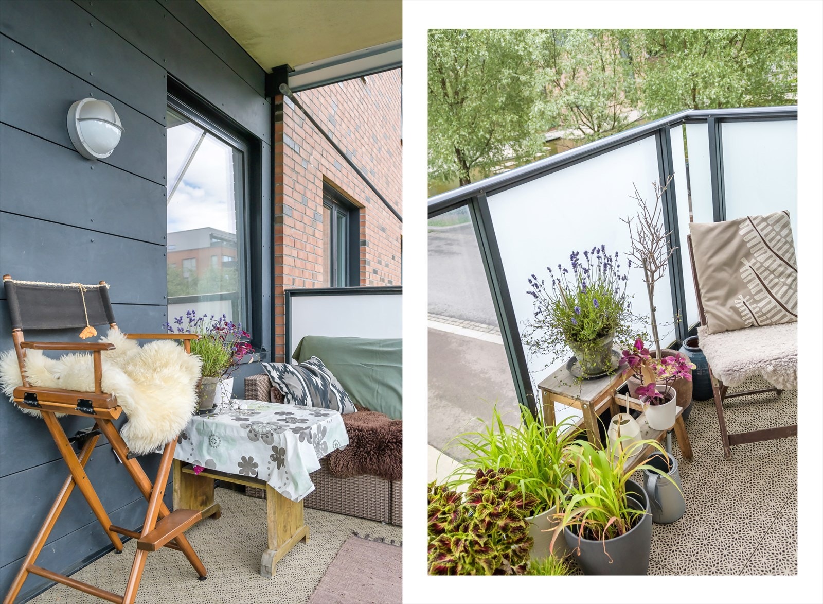 Her har du god plass til utemøblement og grill. På sommeren fungerer balkongen som en forlengelse av stuen. Galleribilde