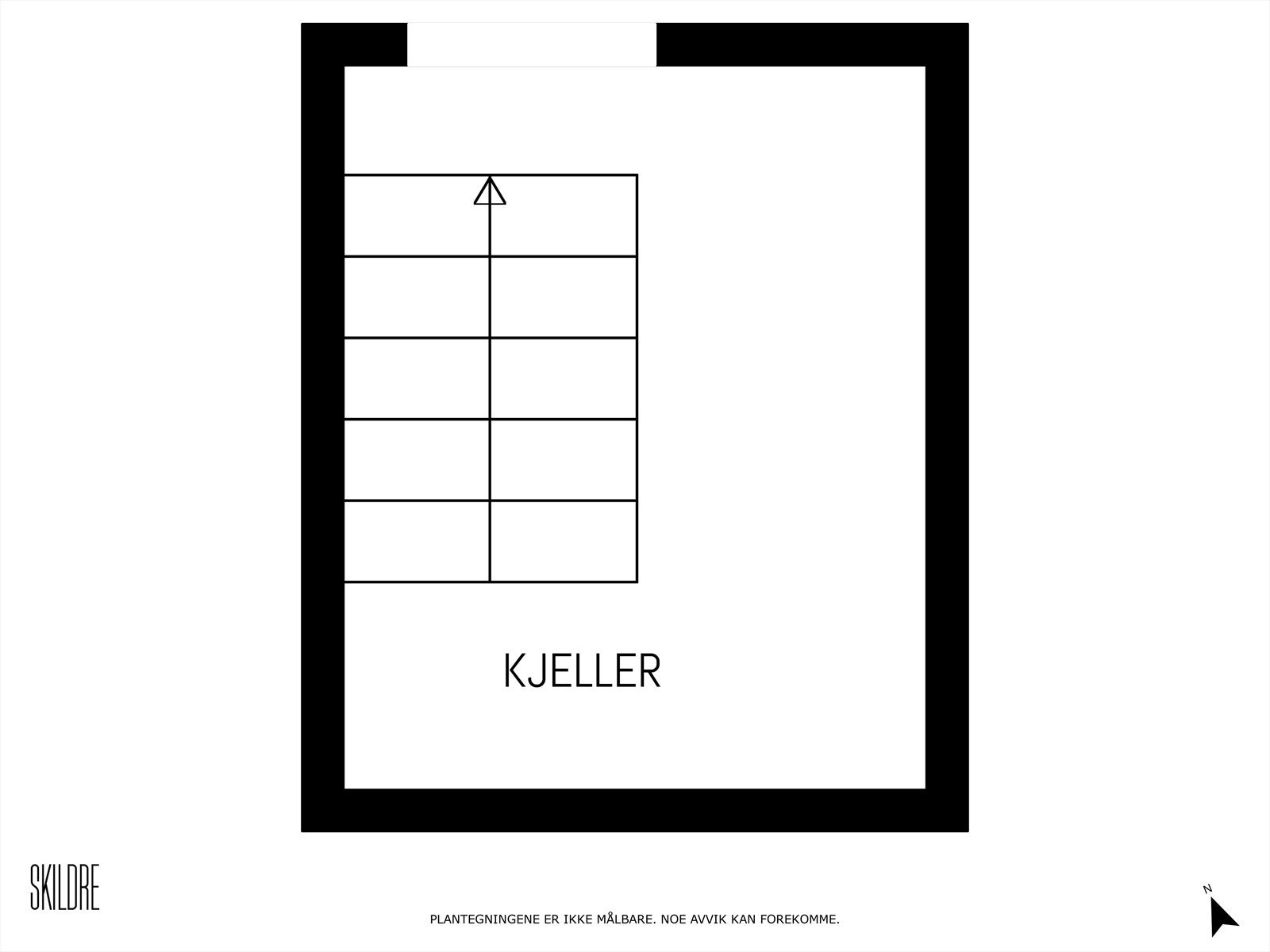 Plantegning kjeller. Galleribilde