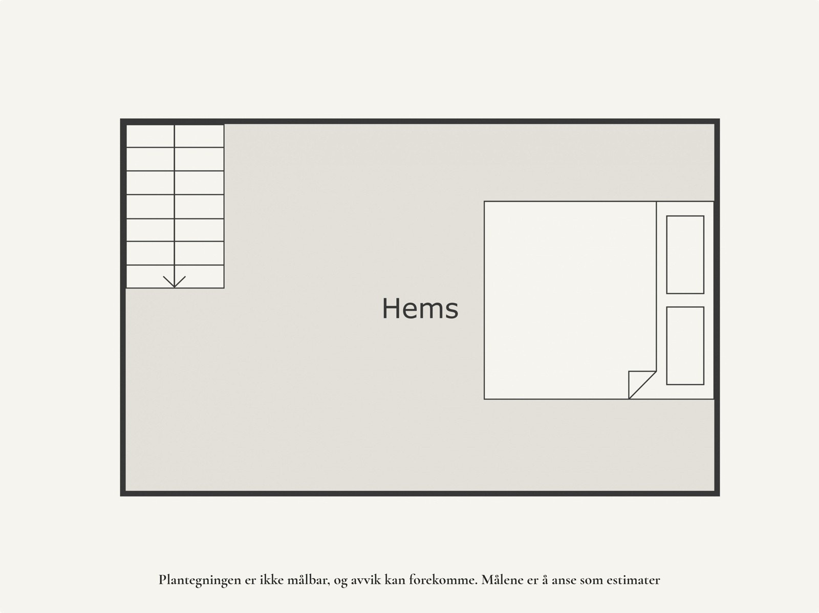 Plantegning loft. Galleribilde