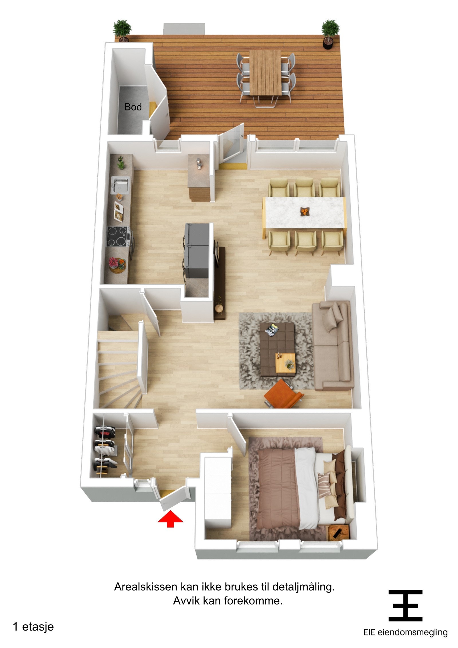 Plantegning 3D Galleribilde