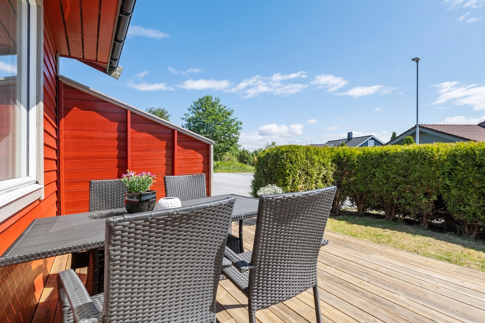 På de varme solskinnsdagene er det sol ca. fra kl. 06:00 - 19:00. Galleribilde