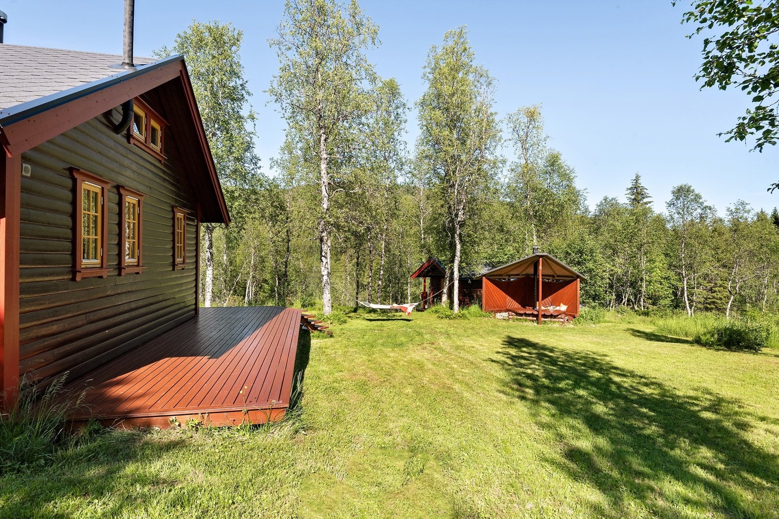 På tomten er det også satt opp en gapahuk Galleribilde