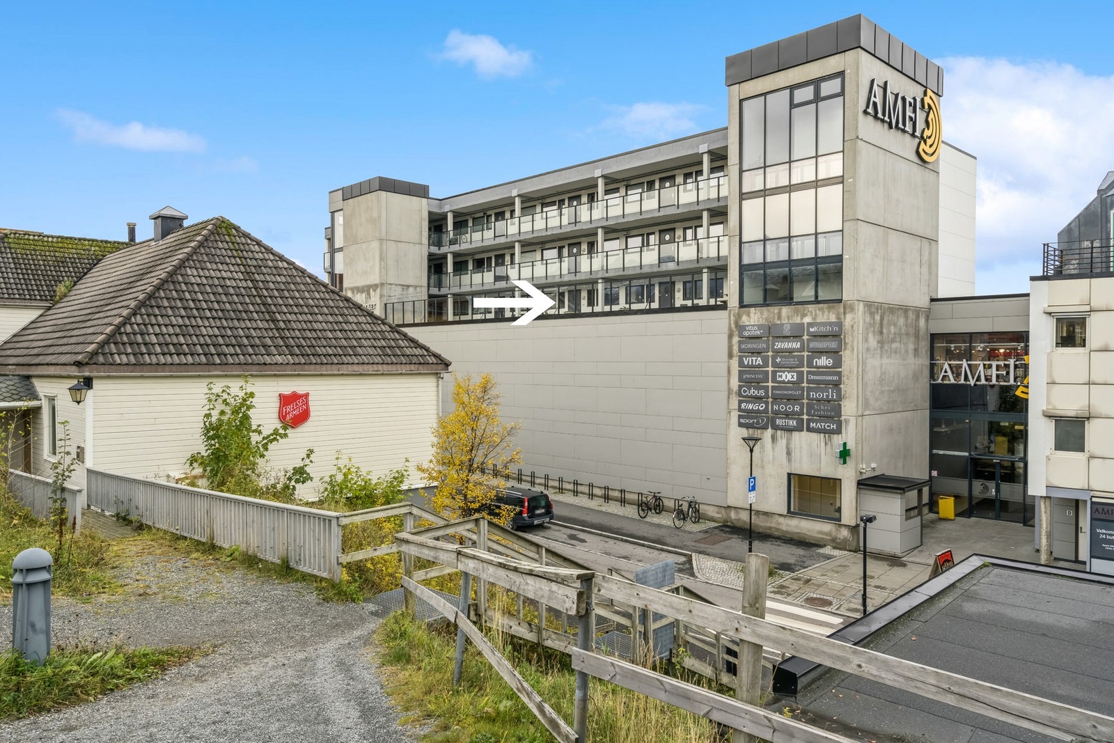 Skansen Borettslag ligger på toppen av kjøpesenteret Alti midt i sentrum Galleribilde