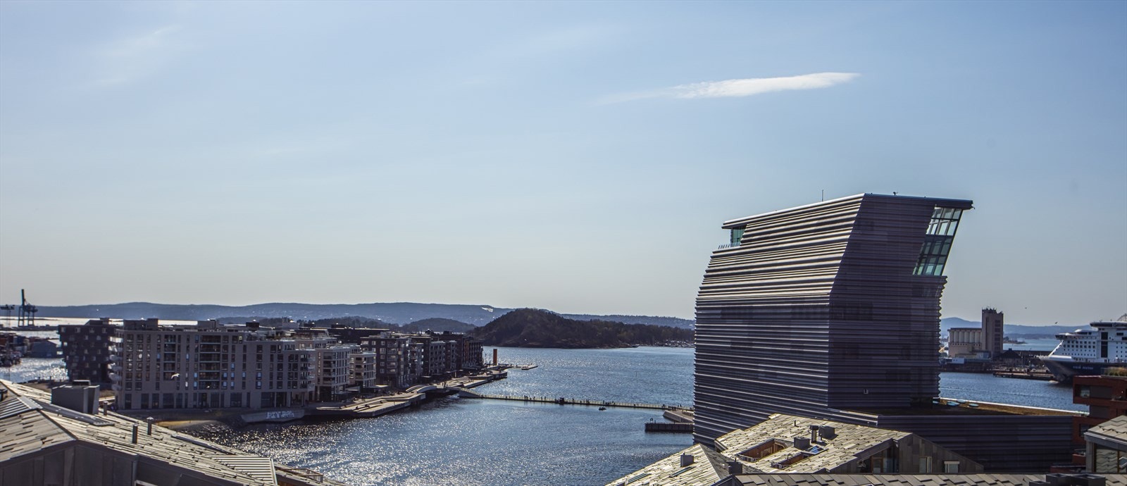 Bare et par minutter unna til Bjørvika/Sørenga. Galleribilde