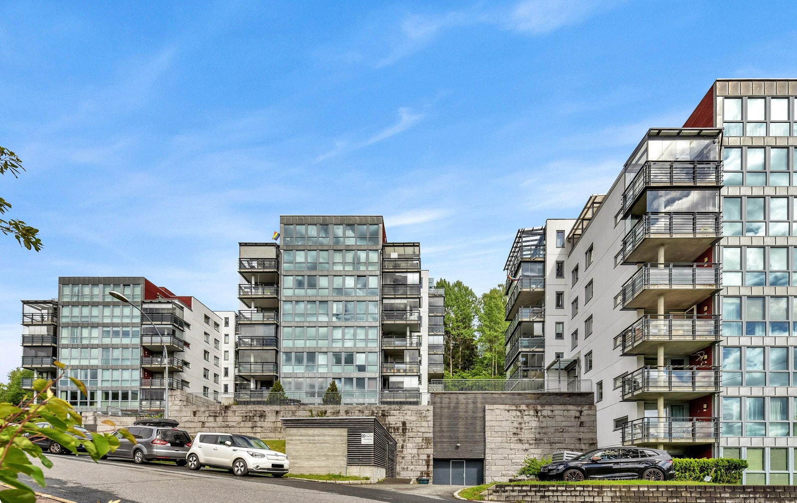 Paal Bergs vei 4, 6 og 8. Galleribilde