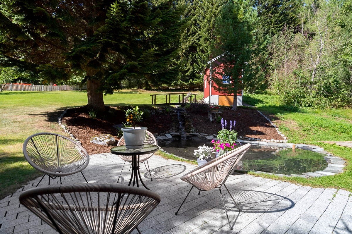 Koselig vanndam ved grillkåte Galleribilde