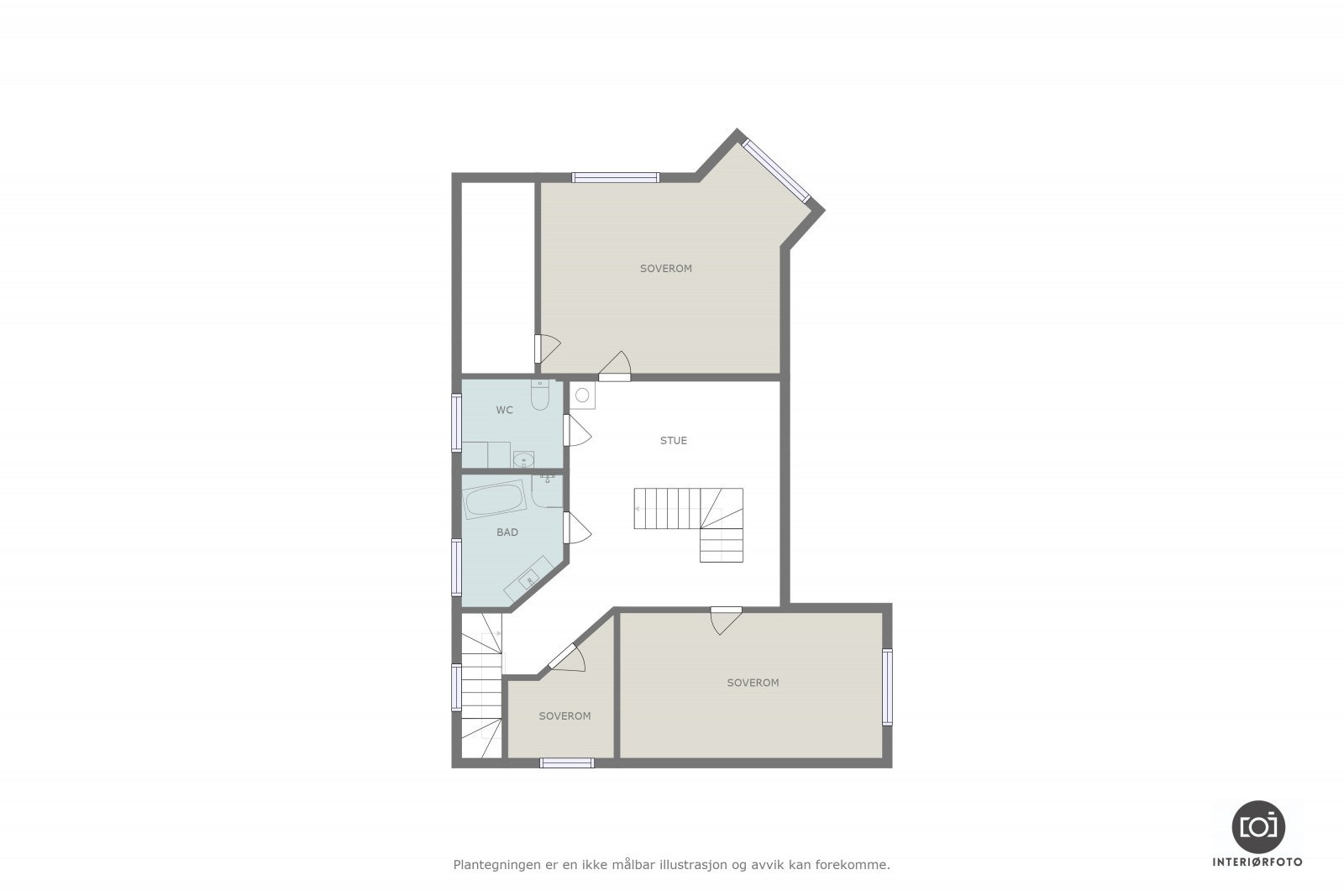 Planskisse 2.etg Galleribilde