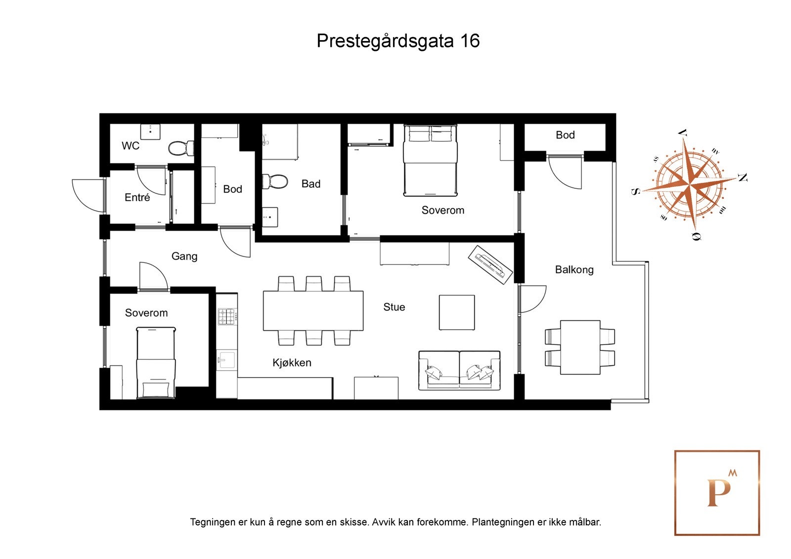 Plantegning Galleribilde