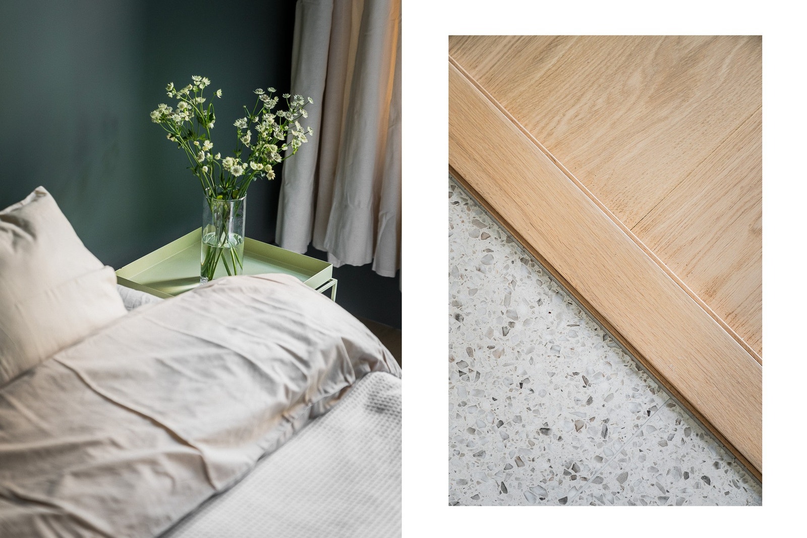 Overflater påkostet 2024 med nye fliser og eikeparkett. Galleribilde