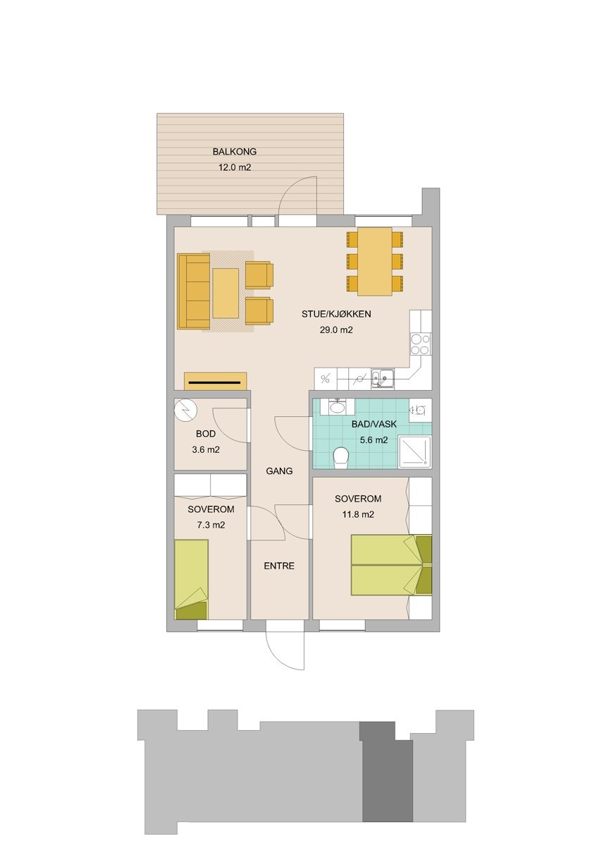 planskisse Galleribilde