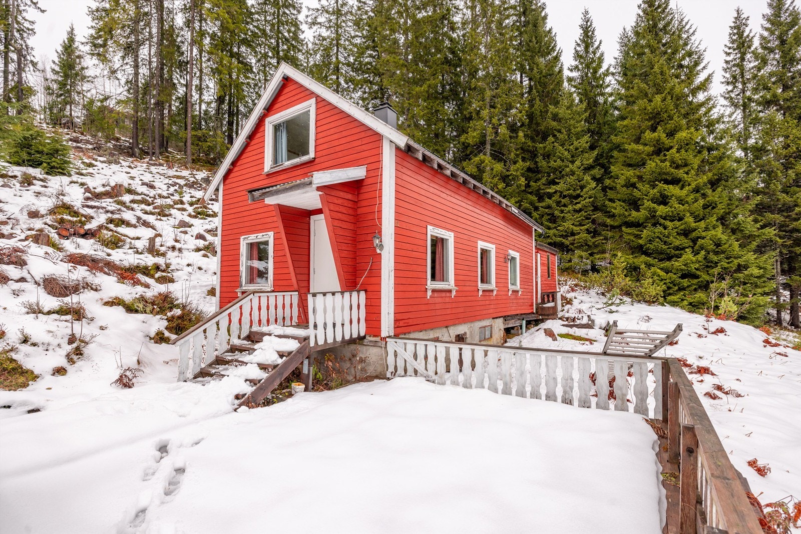 Terrassen strekker seg over 27kvm. Galleribilde