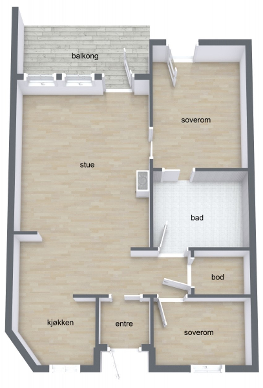 Plantegning Galleribilde