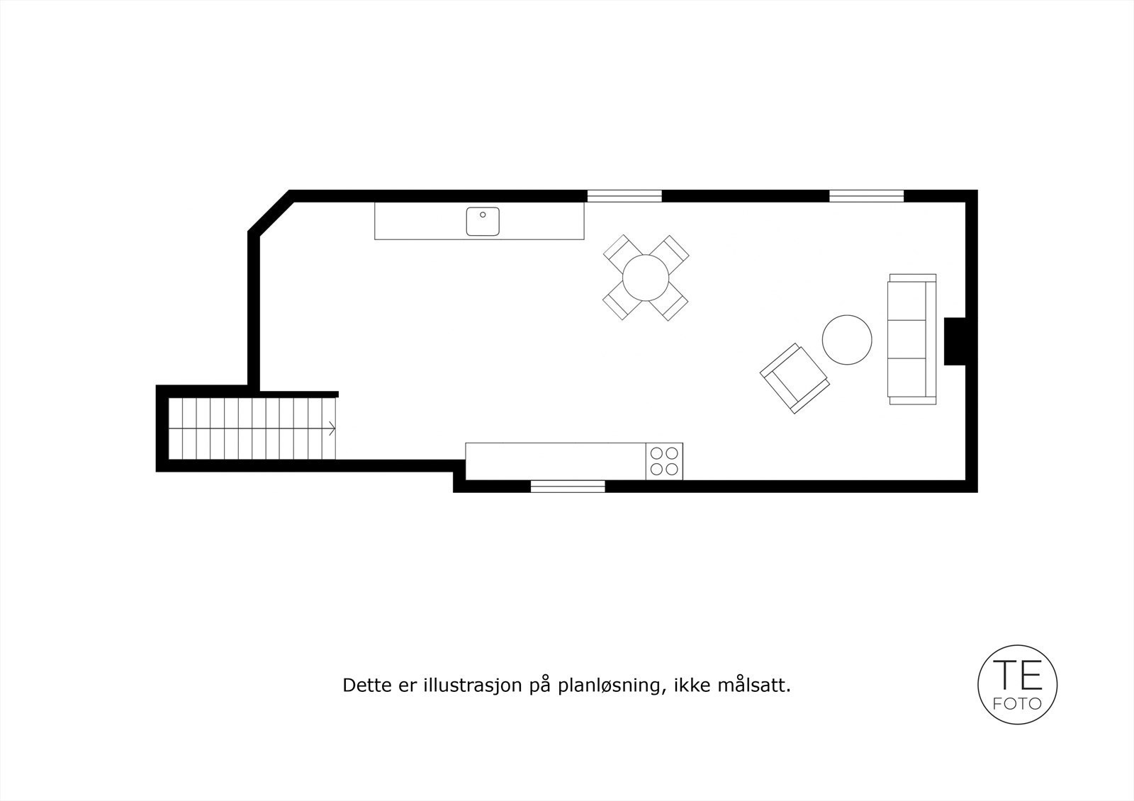 Plantegning 6. etasje. Galleribilde