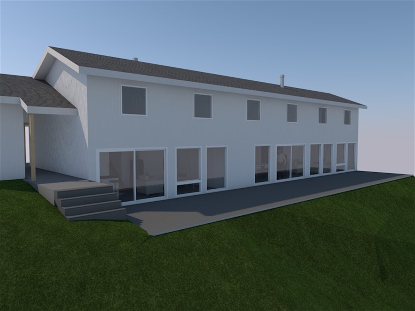 3D tegning av leilighetsbygg Galleribilde