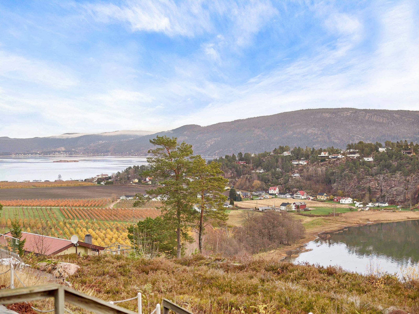 Fine uteplasser ved bygningene og stor tomt på over 2 mål Galleribilde