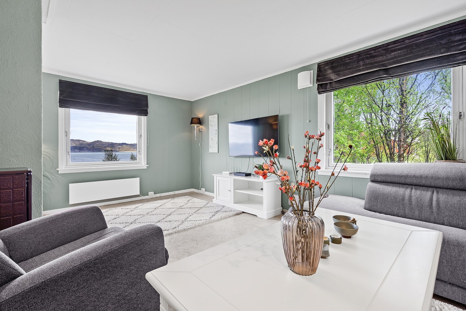 Romslig stue med flott utsyn! Galleribilde