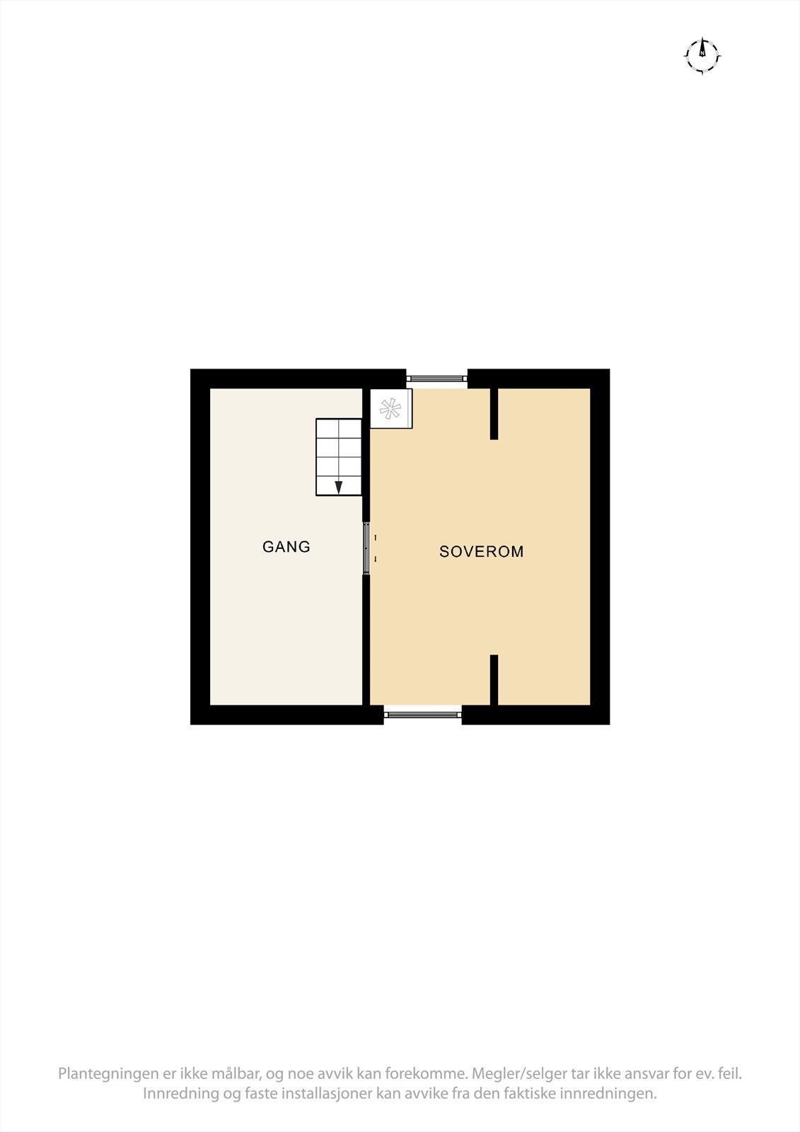 Plantegning loft. Galleribilde