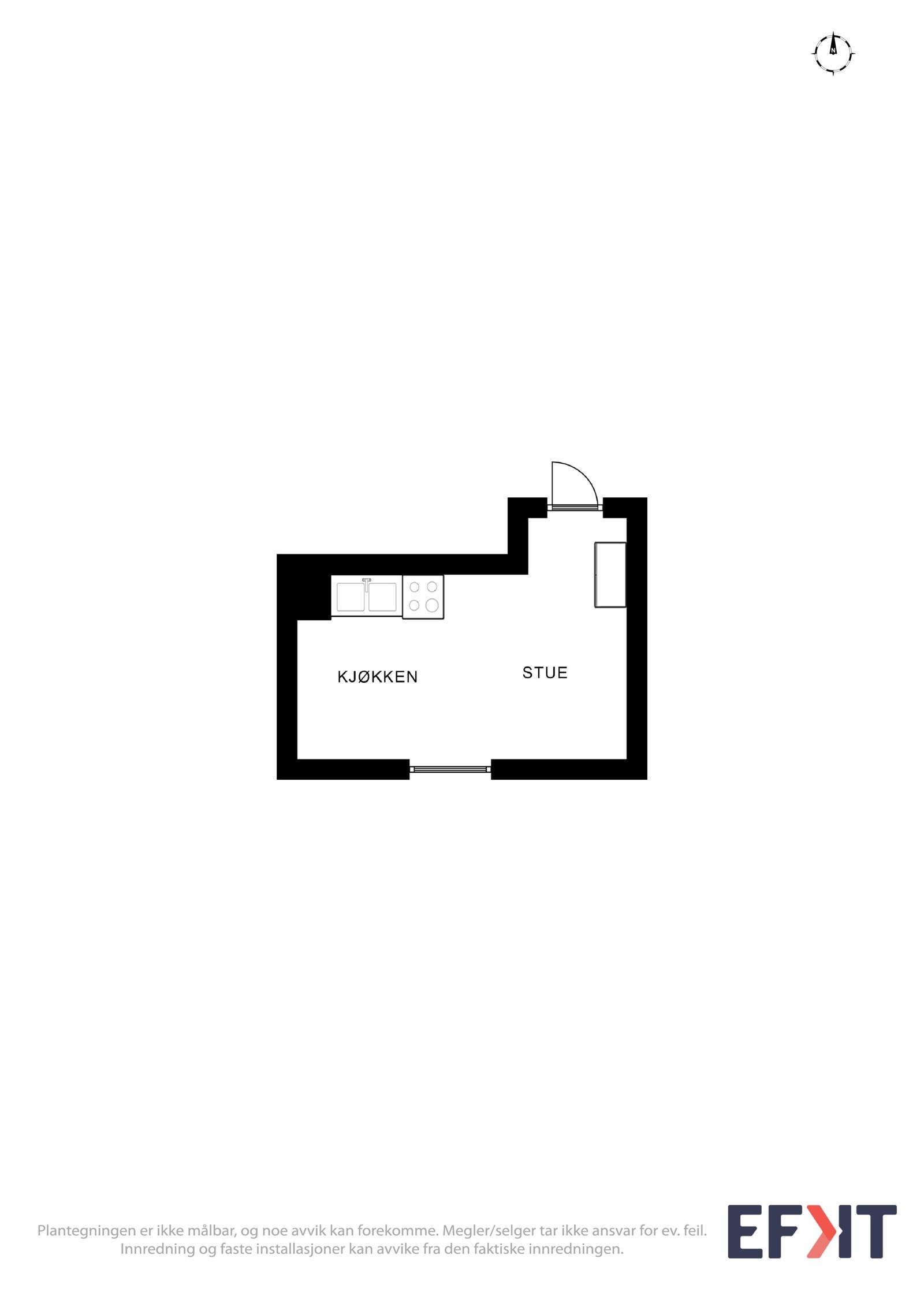 Plantegning loftsrom Galleribilde