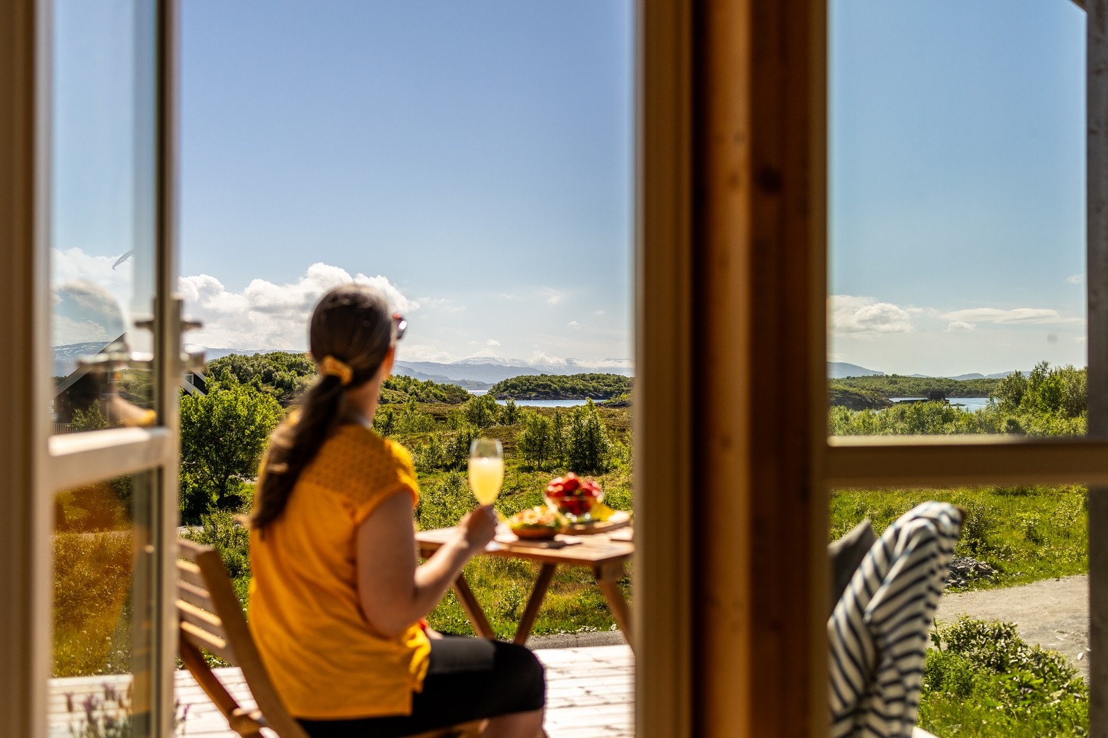 Nyt et deilig måltid på terrassen. Galleribilde