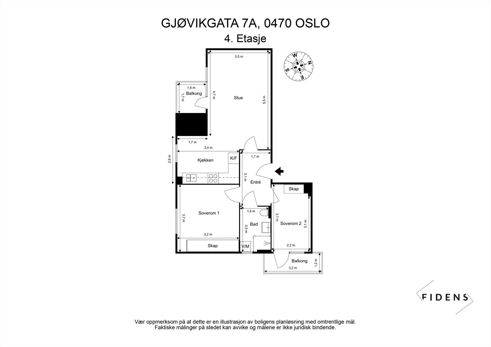 Plantegning Galleribilde