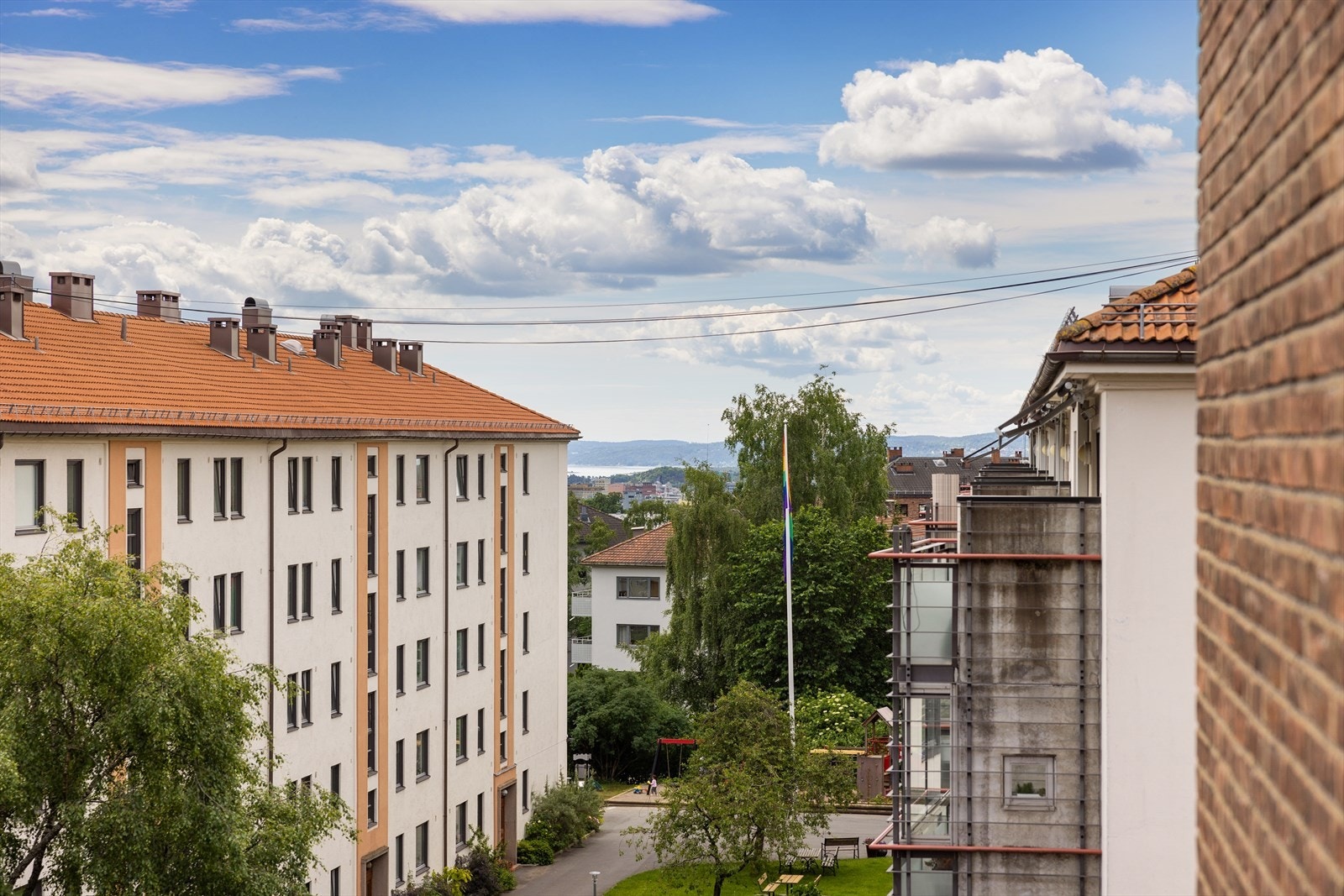 Fint og fritt utsyn fra balkongen Galleribilde