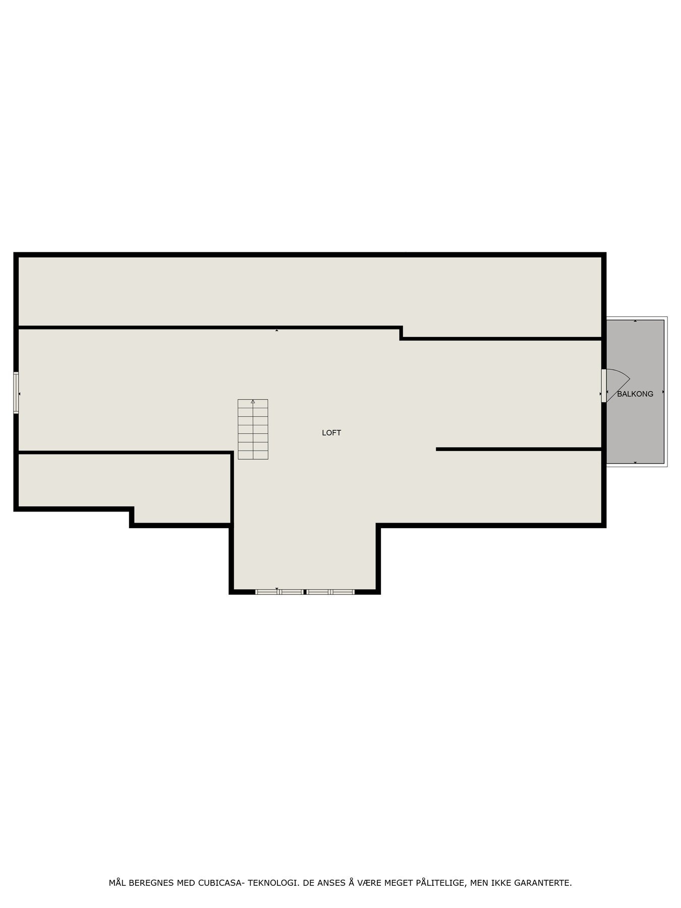 Plantegning loft Galleribilde