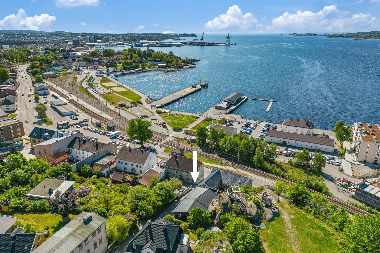 Dronebilde Galleribilde