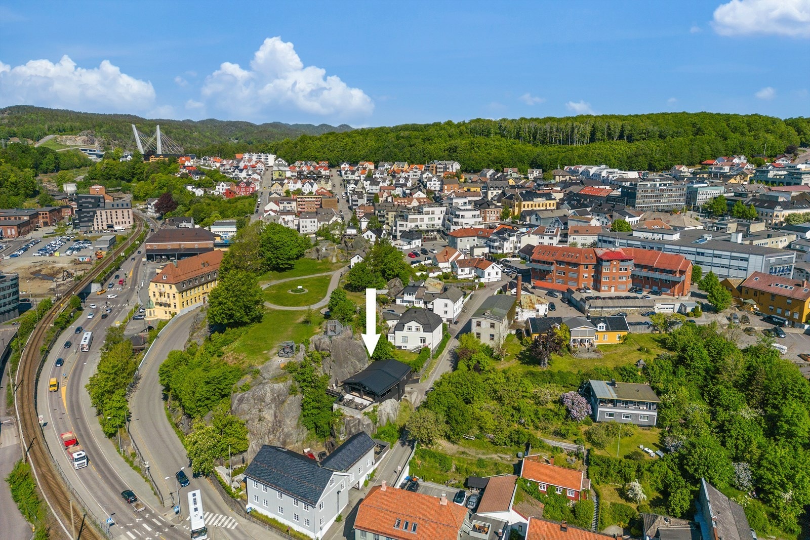 Dronebilde Galleribilde