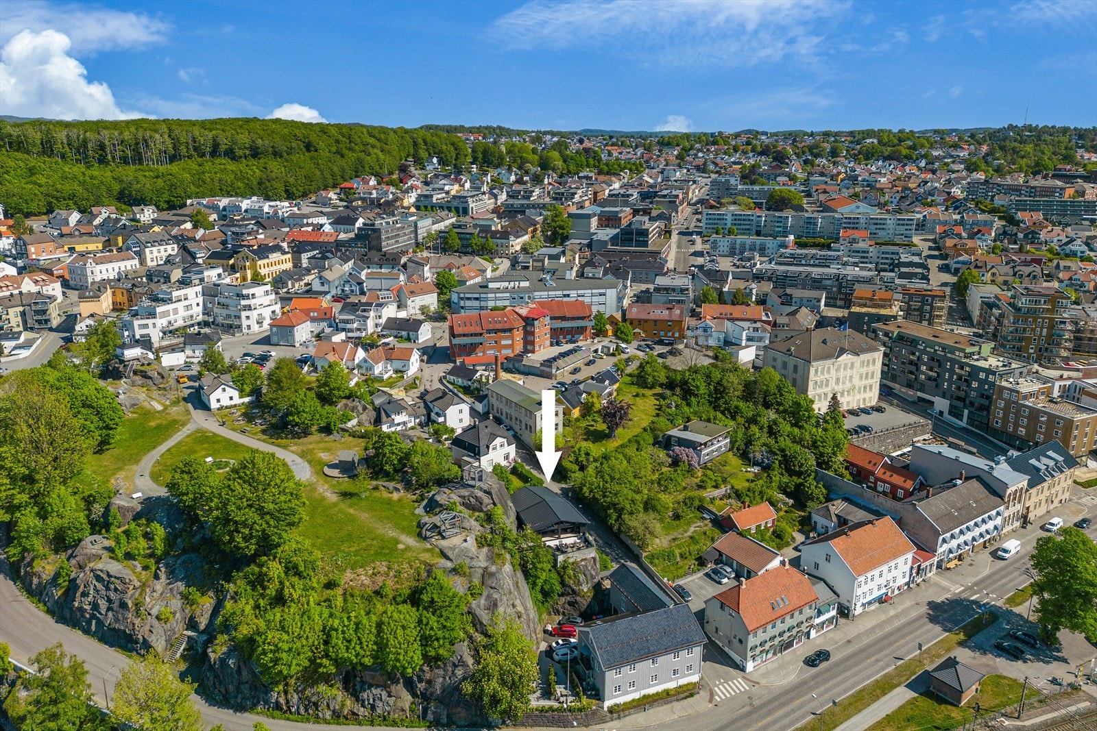 Dronebilde Galleribilde