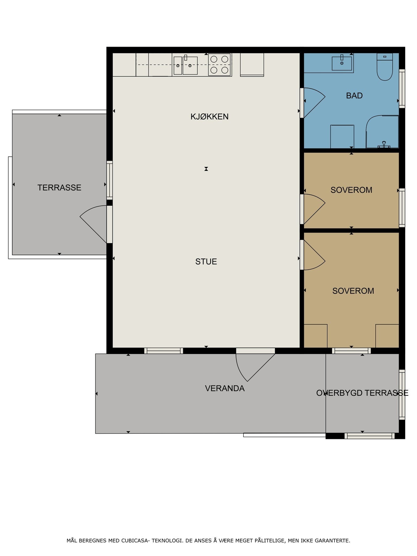 Planskisse 1. etasje. Galleribilde